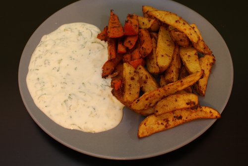 Kürbis und Kartoffelspalten aus dem Ofen – Pasta Rezept – einfach kochen