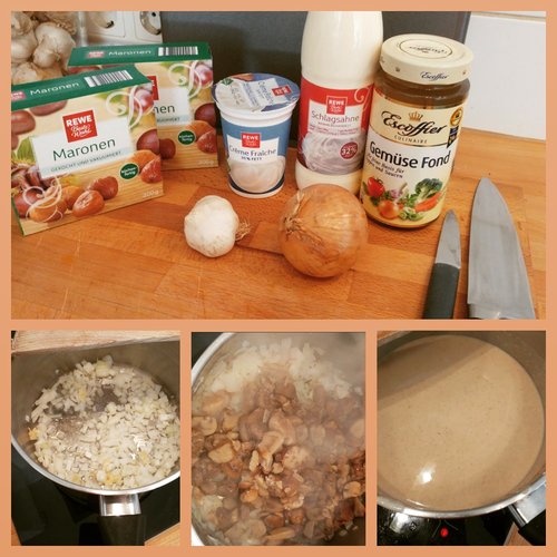 Maronensuppe mit Baguette – Cremig & herbstlich – Soßen Rezept – selber machen