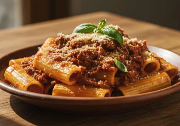 Paccheri al Ragù: Das 3-Stunden-Ragù, das sich von selbst kocht und nach Italien schmeckt – Pasta Rezept