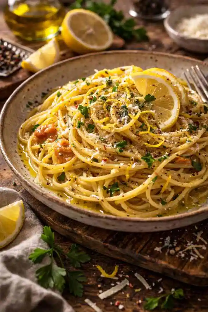 Pasta al Limone: Das cremige Zitronenrezept, das meine Gäste nie vergessen – einfach kochen