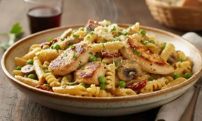Pasta mit Hähnchen: Der ultimative Guide für cremige Perfektion – Pasta Rezept – einfach kochen