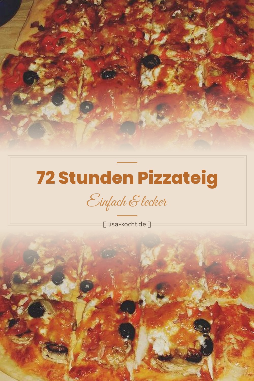 Pinterest Pin: 72 Stunden Pizzateig – Der Geheimtipp für perfekten Boden