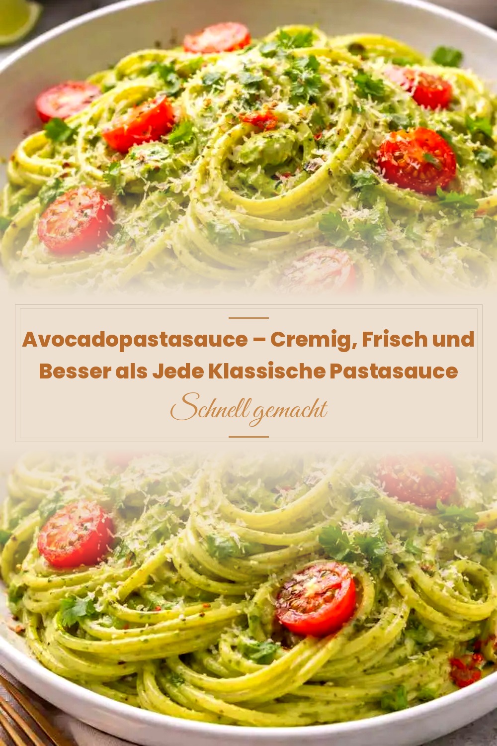 Pinterest Pin: Avocadopastasauce – Cremig, Frisch und Besser als Jede Klassische Pastasauce