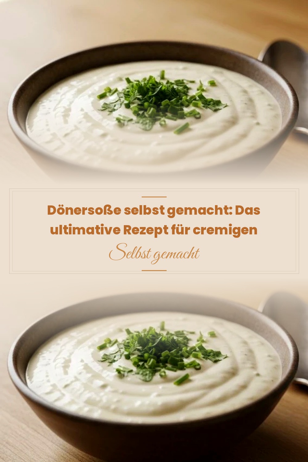 Pinterest Pin: Dönersoße selbst gemacht: Das ultimative Rezept für cremigen