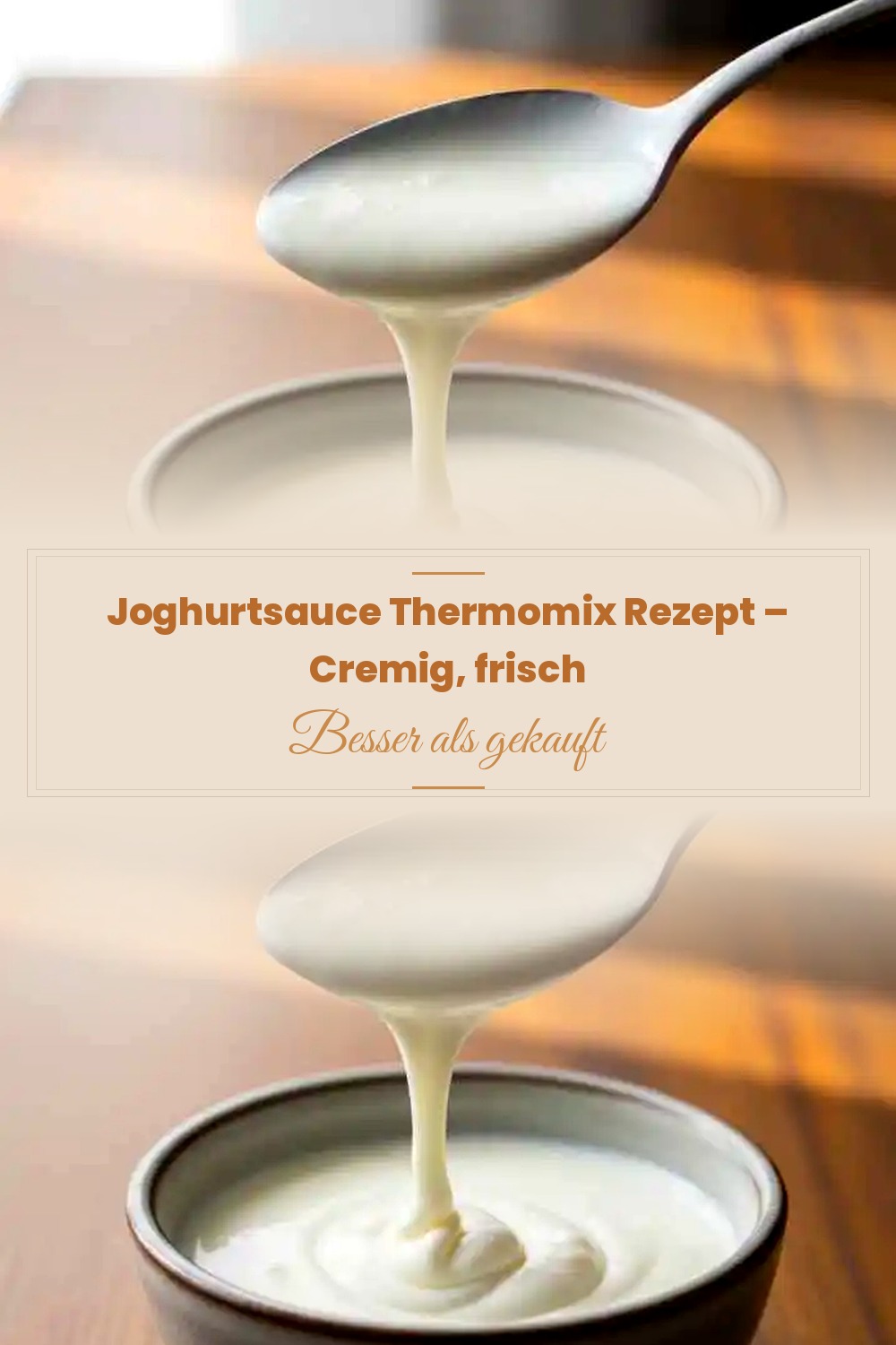 Pinterest Pin: Joghurtsauce Thermomix Rezept – Cremig, frisch