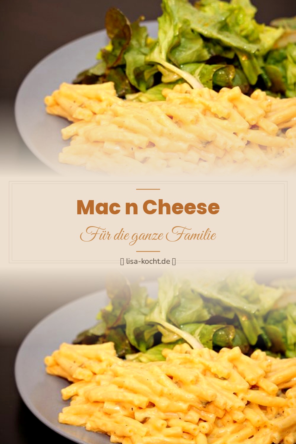 Pinterest Pin: Mac n Cheese Rezept – Cremige Käsenudeln wie in Amerika