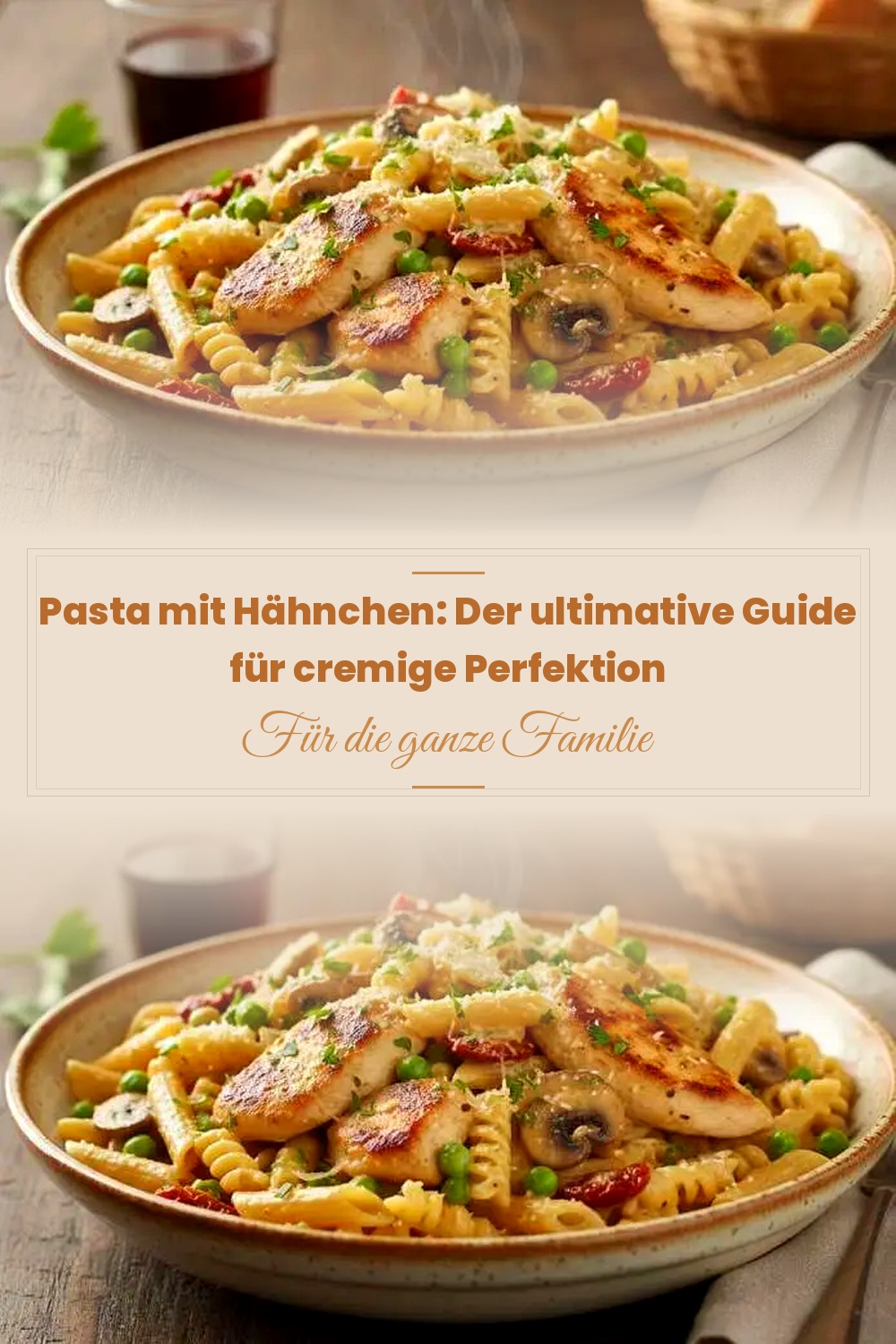 Pinterest Pin: Pasta mit Hähnchen: Der ultimative Guide für cremige Perfektion