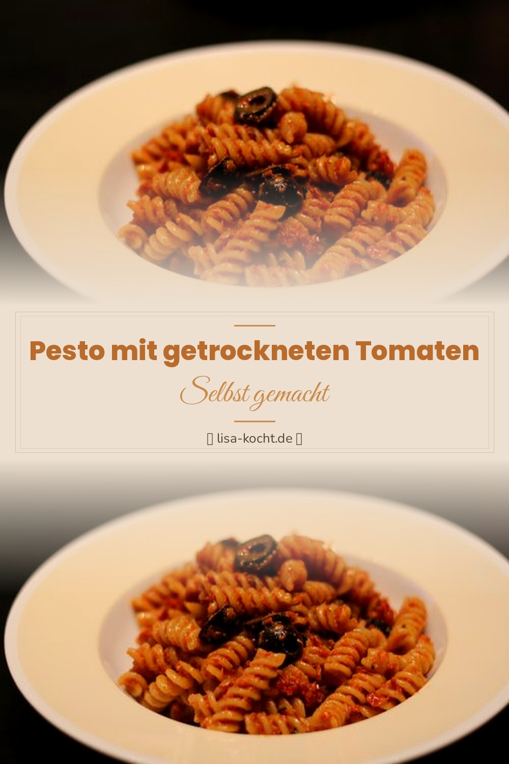 Pinterest Pin: Pesto mit getrockneten Tomaten – Intensiv & aromatisch