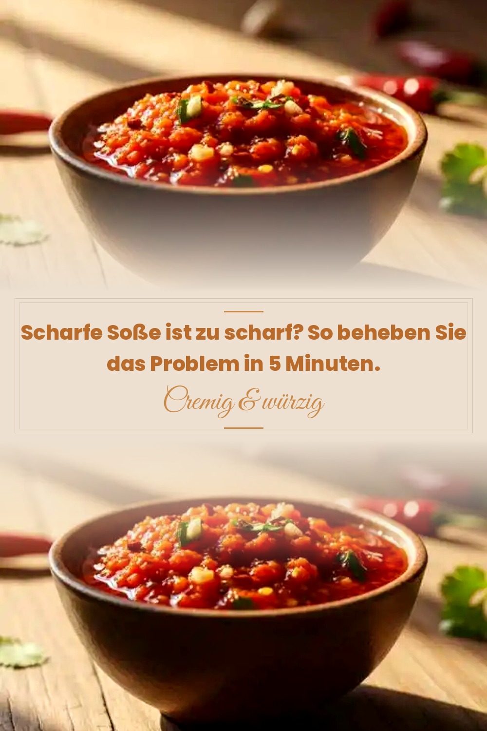 Pinterest Pin: Scharfe Soße ist zu scharf? So beheben Sie das Problem in 5 Minuten.