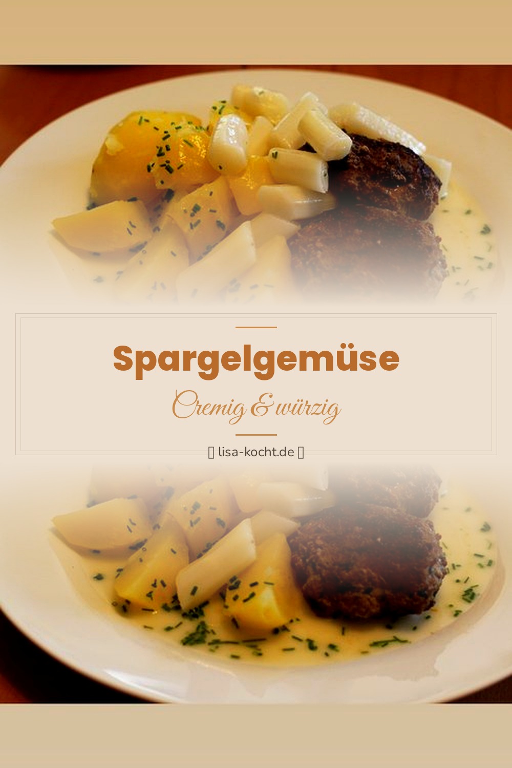 Pinterest Pin: Spargelgemüse Rezept – Klassisch mit Butter & Salz