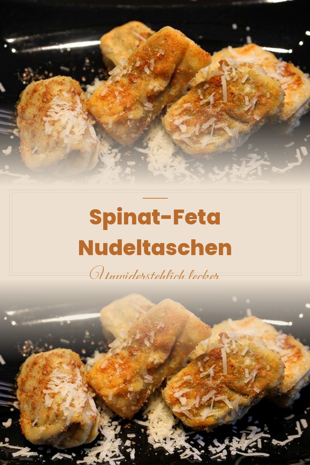 Pinterest Pin: Spinat-Feta Nudeltaschen – Gefüllte Pasta selber machen