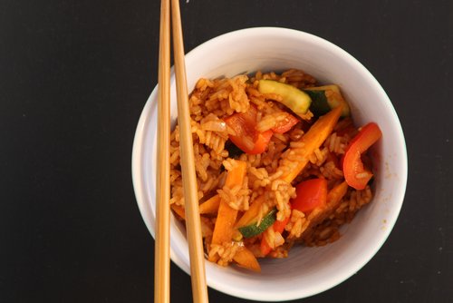 Reis-Gemüsepfanne Rezept – Schnell, gesund & bunt – einfach kochen