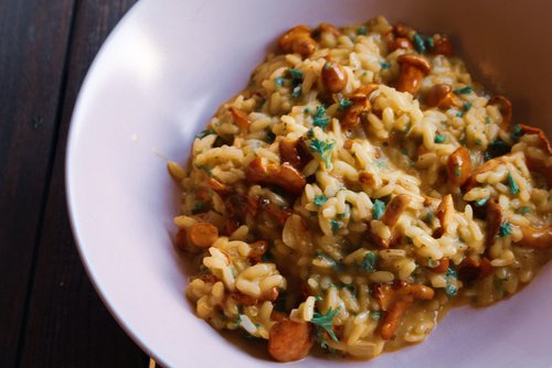 Pilzrisotto Rezept – Cremiges Champignon-Risotto – einfach kochen