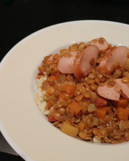 Schwäbischer Linseneintopf – Deftig & herzhaft – Soßen Rezept – selber machen