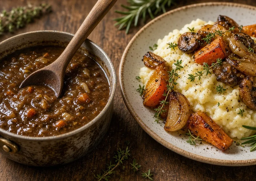 Vegane Bratensoße – schnell & würzig – selber machen